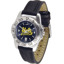 UCLA Bruins Sport Leather Band AnoChrome-Ladies Watch