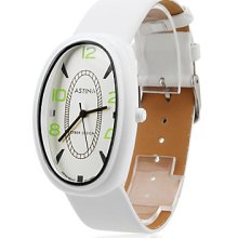 Unisex PU Analog Quartz Wrist Watch 2333 (White)