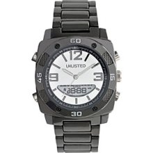 Unlisted Ul1188 Analog Digital Gunmetal Tone Bracelet Men's Watch