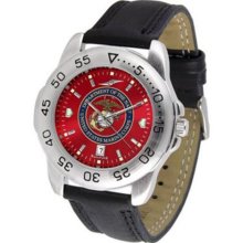 US Marines Sport AnoChrome Mens Watch with Leather Band ...