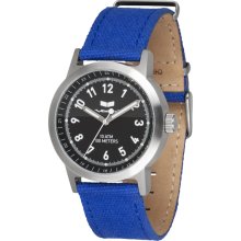 Vestal Alpha Bravo Canvas Watch - Blue/Silver/Black ABC3C01