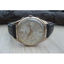 Vintage Desotos Chronograph Landeron Swiss Made 17 Jewel Gents Watch