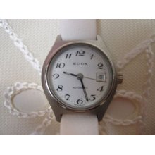 Vintage Edox Watch Auto Swiss Date 3 Atm W,r,