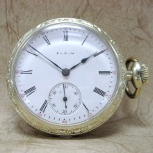 Vintage Elgin National Watch Company Pocket Watch - circa 1907 - 17 Jewel - 16 Size