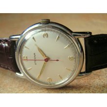 Vintage Eterna Wrist Watch, Fine S/s Case, Late 1940's, Perfect Condition