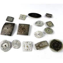 Vintage Pocket Watch Dials Faces Metallic Steampunk Supplies Watch Parts DIY Steampunk Supplies - 220