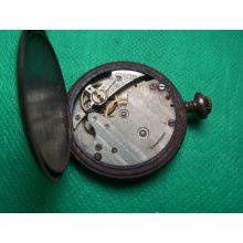 Vintage Pocket Watch For Repair Or Parts Steel Case