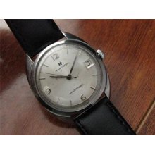 Vintage Serviced Mens Hamilton Stainless 692 Date 17j Automatic Wrist Watch Runs