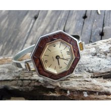 Vintage Swiss made bracelet women's watch Lucerne 1980's / Swiss watch / mechanical watch