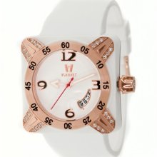 Vuarnet Deepest Lady Ladies Watch in White with Rose Gold Bezel