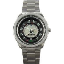 VW Beetle 1960 mph Speedometer Sport Metal Watch - Metal