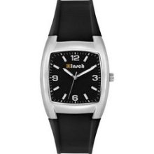 Watch Creations Unisex Square Metal Case Watch W/ Rubber Strap