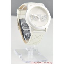 Watch Guess White Leather Ladies U10655l1