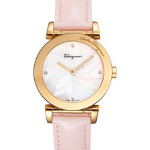 Watch Women Salvatore Ferragamo F50sbq5027s111 Salv 31mm Ip4n Pink Dial