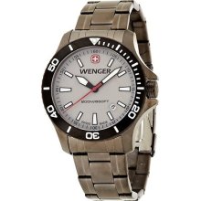 Wenger Swiss Men's Sea Force Gunmetal Pvd Stainless Steel Watch 0641.107