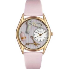 Whimsical Watches C-0630007 Whimsical Womens Beautician Female Pink Leather Watch