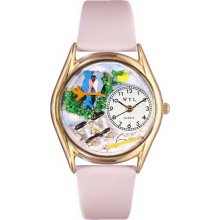 Whimsical watches wc0150012 bird watching yellow leather an - One Size