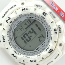 White Rubber Quartz Watch Sports Digital Chronograph Unisex Mens Gift