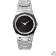 Wittnauer Men's 10d03 Silver Tone 58 Diamond Watch