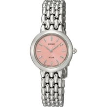 Women Seiko SUP021 Dress Pink Dial Solar