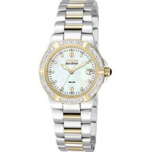 Womens Citizen Ecodrive Riva Watch W/diamonds In Stainless Steel (ew0894-57d)