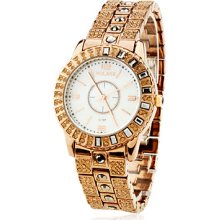 Women's Fashionable Alloy Analog Quartz Wrist Watch (Golden)