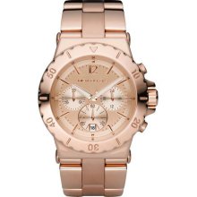 Women's Rose Gold Tone Stainless Steel Bracelet Chronograph