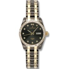 Women's Two Tone Black Stainless Steel Automatic Gray Dial
