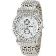 Xoxo Watch Women's Xo5314 Rhinestone Accent Dial Silver Tone Bracelet Watch