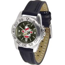 Youngstown State University Ladies Leather Band Sports Watch