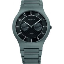 11939-777 Bering Time Mens Black Multifunction Watch