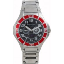 140505KM Krug Baumen Vanguard Black Steel Watch