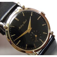 1950' Mathey - Tissot Men's Solid 14K Gold Swiss Made Watch w/ Strap