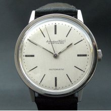 1967 Vintage Iwc Schaffhausen Automatic 854 Men Swiss Large Stainless Steel