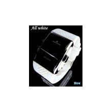 2011 newest led luxury date quartz digital mens sports red wrist watch