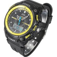 2013 Digital Analog Ohsen Mens Boys Waterproof Alarm Date Sport Wrist Watch