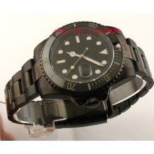 40mm Pvd Case Ceramic Bezel Black Dial Submariner Automatic E390