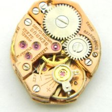 4u2fix Benrus Cz252 Wristwatch Movement 17j 6 3/4 X 8l Good Bal Hs & Ms Running