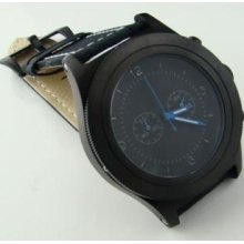 52mm Big Face Pvd Case Black Sandwich Dial Full Chronog