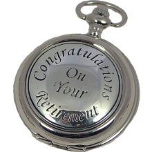 A E Williams On Your Retirement Mens Mechanical Pocket Watch With Chain