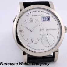 A Lange & Sohne Lange 1 101.039 101039 18k Wg Silver Dial Box + Papes