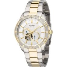 Accurist Pure Precision Mens 21 Jewel Automatic Mb911s Bracelet Watch RrpÂ£300.00