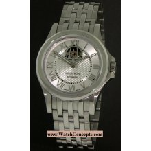 Accutron Gentlemen wrist watches: Gemini Open Heart Silver Dial 26a10