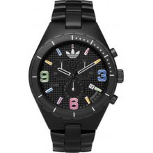Adidas Unisex Cambridge ADH2519 Black Plastic Quartz Watch with Black Dial