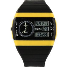 Alike Outdoor Men 100ft Waterproof Dual-time Analog-digital Sports Watch Yellow