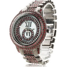 Alloy Women's Fashionable Analog Quartz Wrist Watch with Ruby (Black) Alloy Women's Fashionable Analog Quartz Wrist Watch with Ruby (Black)