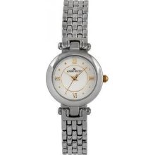 Anne Klein 4069svtt Bracelet Mother Of Pearl Round Two Tone Dial