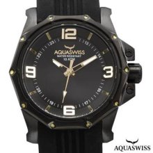 Aquaswiss Vessel M Ladies Watch Black/black/yellow