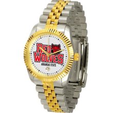 Arkansas State Red Wolves ASU Mens Steel Executive Watch