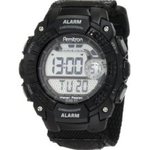 Armitron Men's 408236blk Chronograph Black Resin Digital Sport Watch Wrist